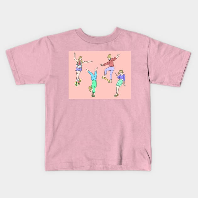 Sk8r Girl Kids T-Shirt by Eve Shmeve